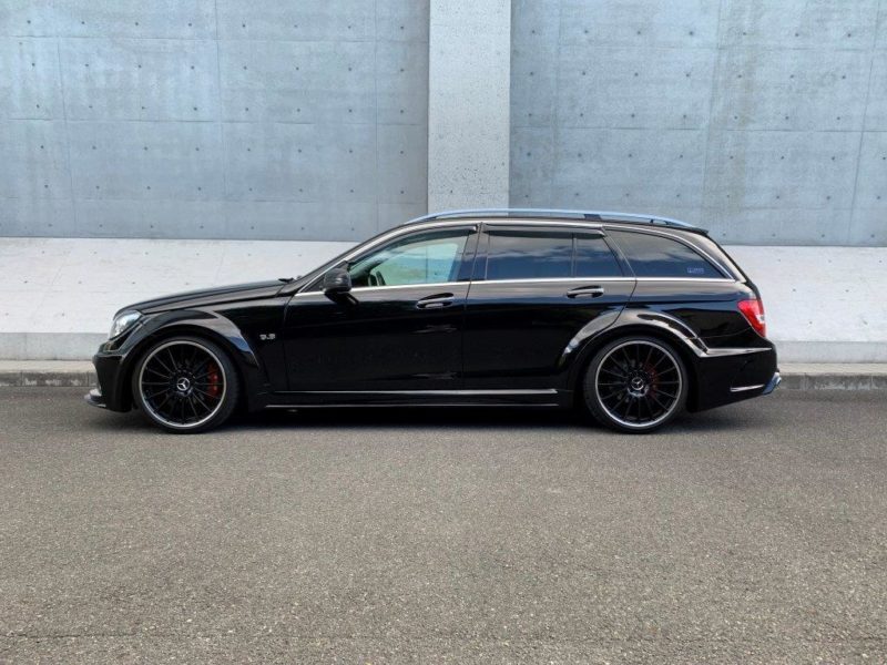 メルセデス・ベンツ C180 ワゴン AMG ワイドボディ 純正ブラックホイール レッドコンビシート画像8