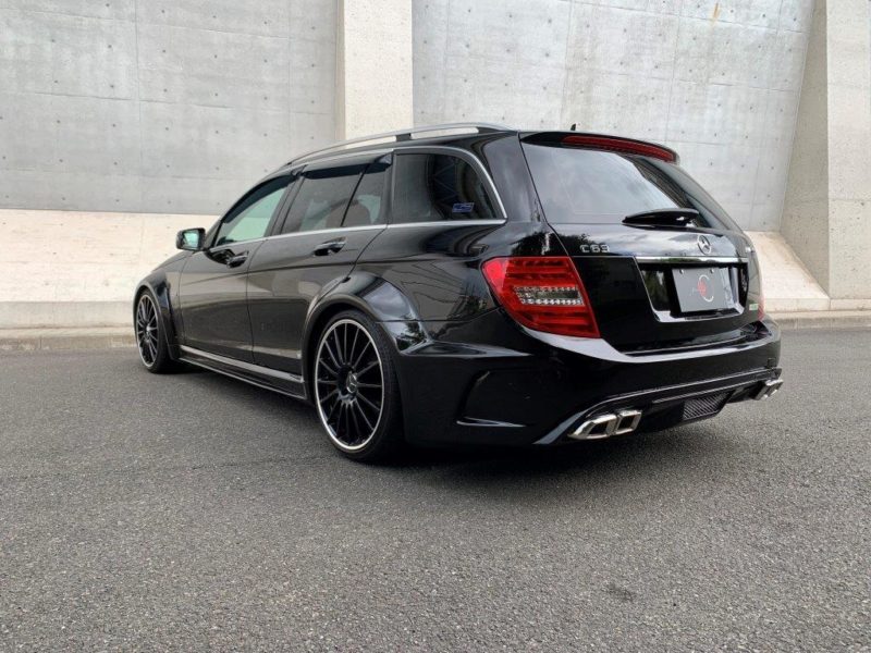 メルセデス・ベンツ C180 ワゴン AMG ワイドボディ 純正ブラックホイール レッドコンビシート画像7