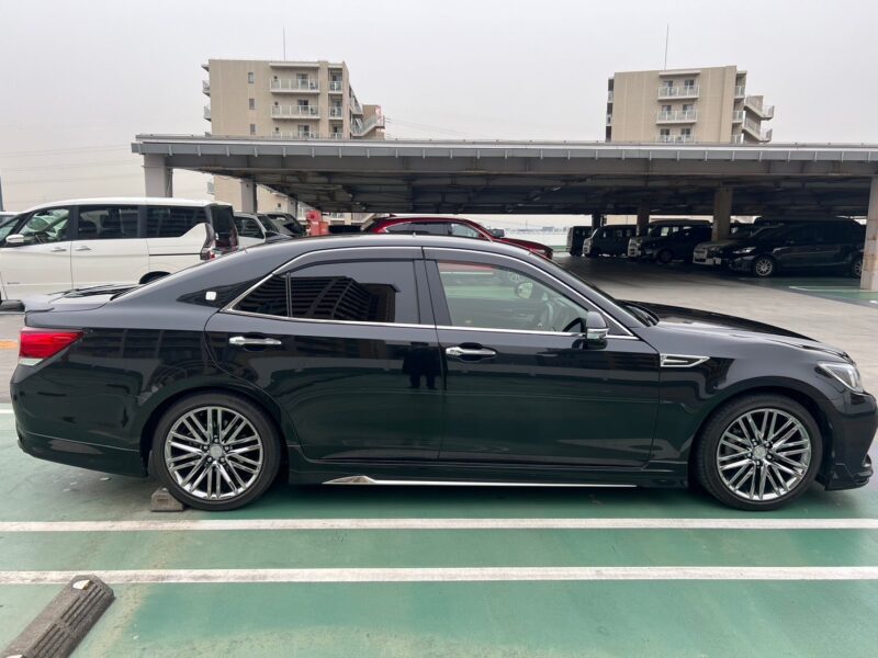 クラウンアスリート ハイブリッド2.5G★税金完納★車検ロング★後期★激シブ★走行中TV視聴★サンルーフ★黒レザー★モデリスタ★極上車★業界最安画像3