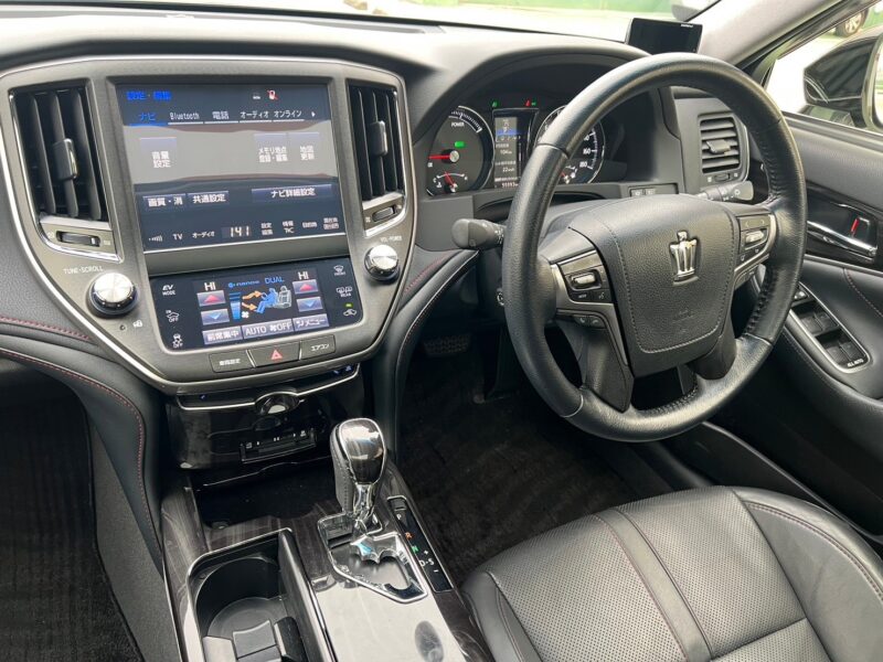 クラウンアスリート ハイブリッド2.5G★税金完納★車検ロング★後期★激シブ★走行中TV視聴★サンルーフ★黒レザー★モデリスタ★極上車★業界最安画像9