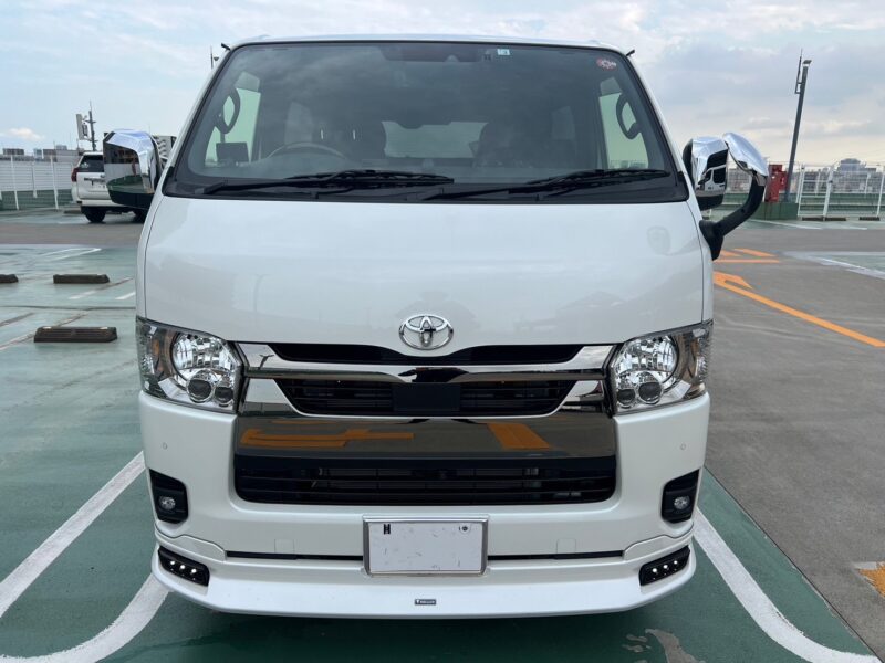 ハイエースバン 2.8 スーパーGL ダークプライムⅡ ロングボディーディーゼルターボ モデリスタエアロ★新車同様★走行0.1万k★R5税金完納★モデリスタ★ミラーモニター★ドラレコ★360°カメラ★ディーゼル★運転支援★走行中TV視聴★業界最安画像2