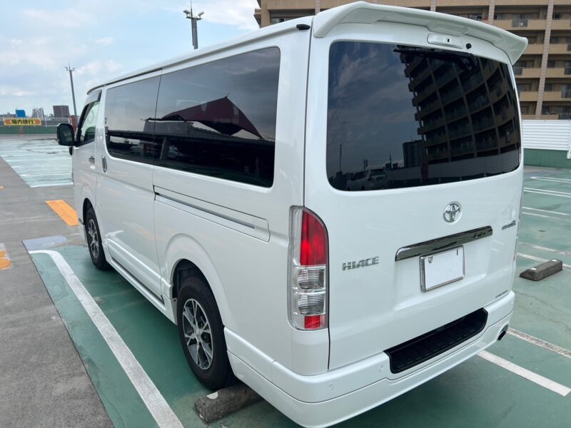 ハイエースバン 2.8 スーパーGL ダークプライムⅡ ロングボディーディーゼルターボ モデリスタエアロ★新車同様★走行0.1万k★R5税金完納★モデリスタ★ミラーモニター★ドラレコ★360°カメラ★ディーゼル★運転支援★走行中TV視聴★業界最安画像5