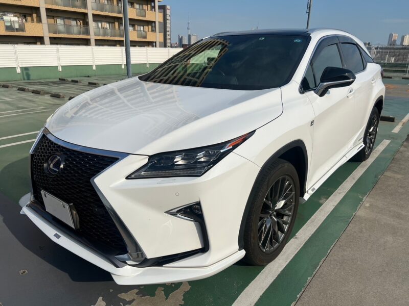 レクサスRX450h Fスポーツ TOM’Sエアロ★R5税金完納★車検ロング★パノラマルーフ★TOM’Sエアロ★赤革★マークレビンソンサウンドシステム★360°カメラ★オプション充実★極良極美★業界最安画像0