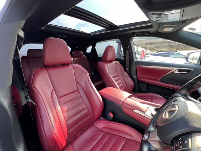 レクサスRX450h Fスポーツ TOM’Sエアロ★R5税金完納★車検ロング★パノラマルーフ★TOM’Sエアロ★赤革★マークレビンソンサウンドシステム★360°カメラ★オプション充実★極良極美★業界最安画像11