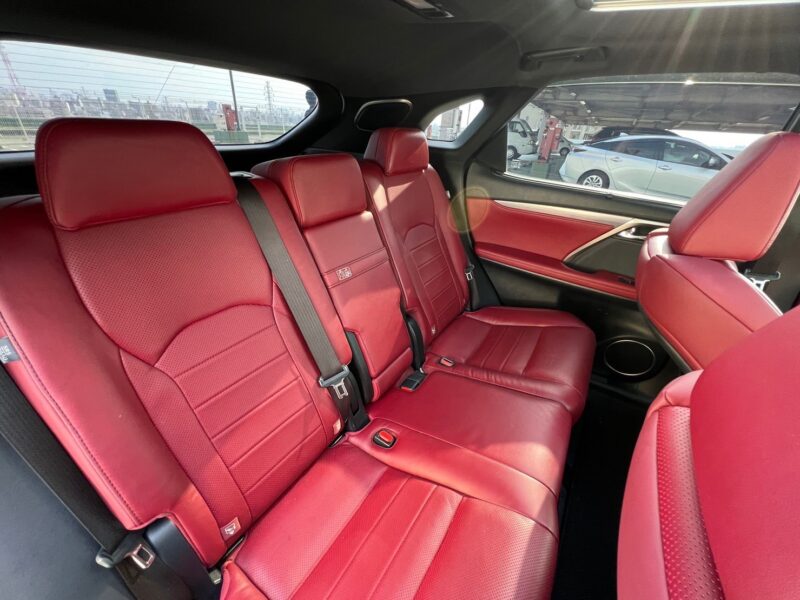 レクサスRX450h Fスポーツ TOM’Sエアロ★R5税金完納★車検ロング★パノラマルーフ★TOM’Sエアロ★赤革★マークレビンソンサウンドシステム★360°カメラ★オプション充実★極良極美★業界最安画像13