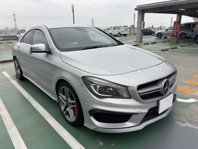 CLA AMG45 4マチック★税金完納★マットシルバー★赤ステッチ黒レザー★激シブ★AMG★極上車★装備充実★業界最安画像1
