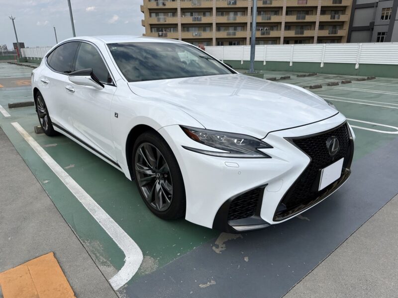 レクサス LS500 Fスポーツ★R5税金完納★極良極美★大人気★赤レザー★ミラーモニター★車検ロング★装備充実★業界最安画像1