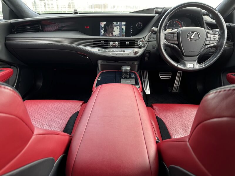 レクサス LS500 Fスポーツ★R5税金完納★極良極美★大人気★赤レザー★ミラーモニター★車検ロング★装備充実★業界最安画像13