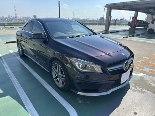 AMG CLA45 4マチック★走行中TV視聴★タイヤばり山★赤キャリ★赤ステッチ★デイライト★業界最安画像1